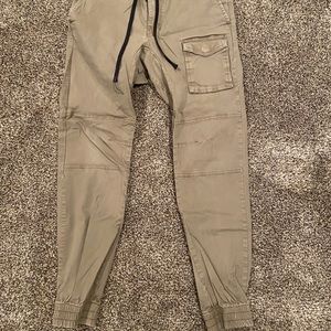 MENS OLIVE JOGGERS